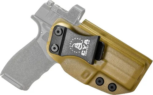 Vista 42 de CYA Supply Co. Funda para llevar armas dentro del cinturón, Base Optics Ready (Flat Dark Earth) Portador Oculto en la Pretina, IWB, Compañía