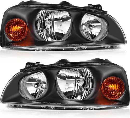 Vista 23 de LSAILON Conjunto de faros delanteros de repuesto para Hyundai Sonata 2011-2014 (no compatible con modelos híbridos) carcasa negra, reflector ámbar