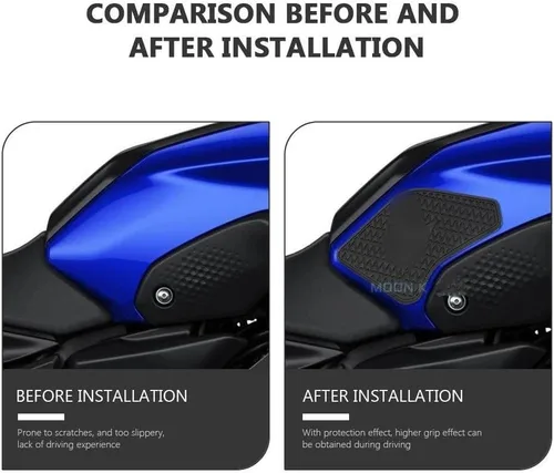 Vista 7 de Tank Pad Sticker for Yam&aha MT07 2021-2023 Motorcycle Fuel Tank Pad Stickers Anti Slip Rubber