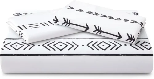 Vista 133 de Marina Decoration Juego de funda de edredón de 3 piezas con 2 fundas de almohada, diseño de rayas negras y grises, tamaño doble/matrimonial