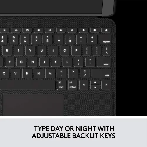 Vista 8 de Logitech Folio Touch - Funda con teclado para iPad Air (4ª generación) con trackpad y conector inteligente, color grafito exclusivo