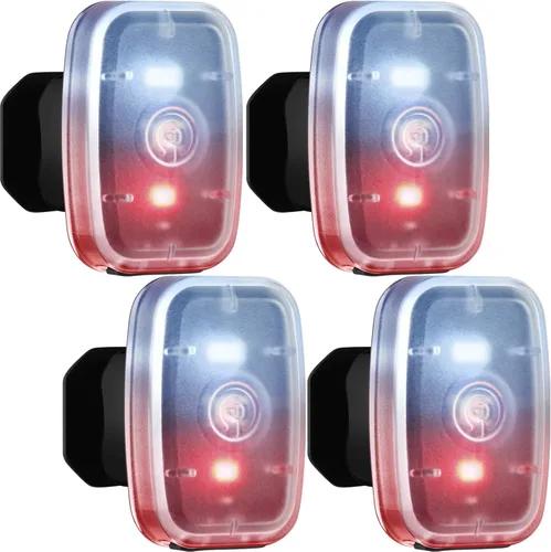 Vista 9 de Mudder Luces de Correr para Corredores Lámparas LED de Seguridad Recargables USB con Clip Estroboscópico Lámparas Traseras de Bicicleta con 5 Modos