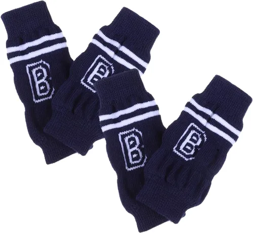 Vista 10 de COLLBATH 4pcs Dog Elbow Protectors Knitted Breathable Leg Warmers for Dogs Soft Pet Sleeve Durable Comprehensive Protection for Elbows and Legs Easy