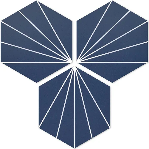 Vista 6 de AULIGET Azulejos hexagonales vintage de 3 flores para despegar y pegar, azulejos de pared autoadhesivos de 6 x 7 pulgadas (estilo mixto 2)