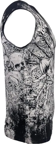 Vista 6 de Xtreme Couture Camiseta sin mangas para hombre, color negro, talla S-3XL, Negro