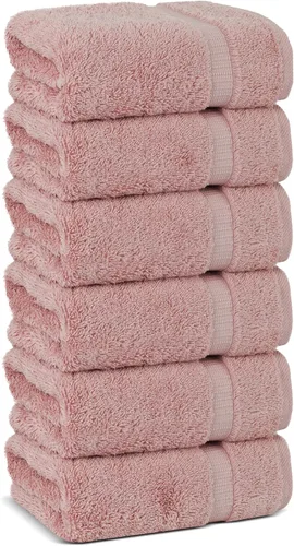 Vista 24 de Chakir Turkish Linens - Juego de toallas de algodón de 6 piezas (2 toallas de baño, 2 toallas de mano, 2 paños)