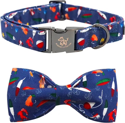 Vista 11 de Elegante Collar de Perro de Elegant Little Tail con Bolas de Verano y Moño - Lindo Collar con Moño para Perros Pequeños, Medianos y Grandes