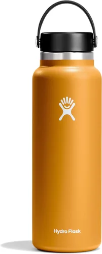 Vista 99 de Hydro Flask Botella de agua – Acero inoxidable aislado – Tapa flexible de boca ancha, antiderrames, a prueba de fugas y recargable en agave de 20