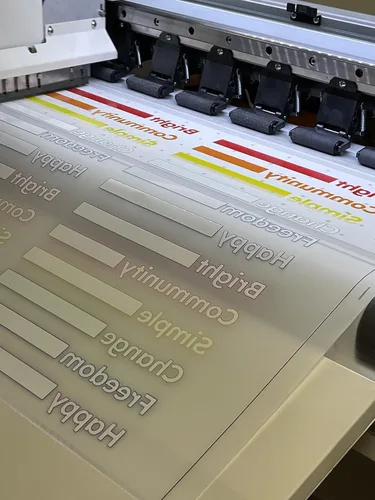 Vista 2 de Rollo de papel de película de transferencia DTF de 8.5 x 11 pulgadas, rollo de película DTF de alta calidad, papel de transferencia de calor