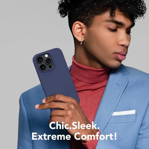 Vista 561 de GONEZ Funda magnética para iPhone 14, compatible con Magsafe, con protector de pantalla + protector de cámara, forro de microfibra antiarañazos