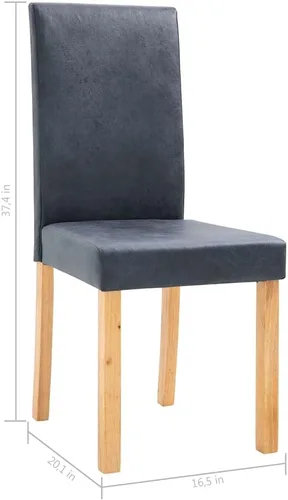Vista 10 de Sillas de comedor, silla de comedor con respaldo, silla de comedor adecuada para comidas diarias o eventos especiales, como reuniones, cocinas