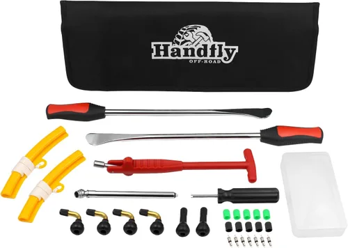 Vista 7 de Juego de herramientas para cucharas de neumáticos, kit profesional para cambio de neumáticos para moto de cross, motocicleta, silla de ruedas