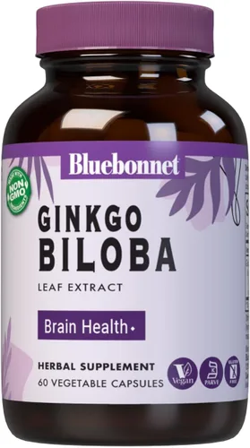 Vista 4 de BlueBonnet Suplemento de extracto de hoja de ginkgo biloba, 30
