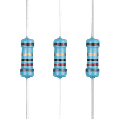 Vista 45 de 100 resistencias 1/2 W (0.5 Watt) ±1% tolerancia de película metálica, múltiples valores de resistencia opcional