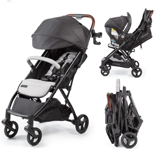 Vista 9 de Summer Infant Ingenuity 3Dquickclose CS+ - Cochecito plegable compacto - Cochecito ligero con toldo de gran tamaño, almacenamiento extragrande