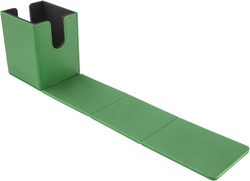 Ultra Pro - Caja de cartas con tapa Vivid Alcove (verde) - Almacena y protege hasta 100 tarjetas coleccionables de tamaño estándar, béisbol, juegos,
