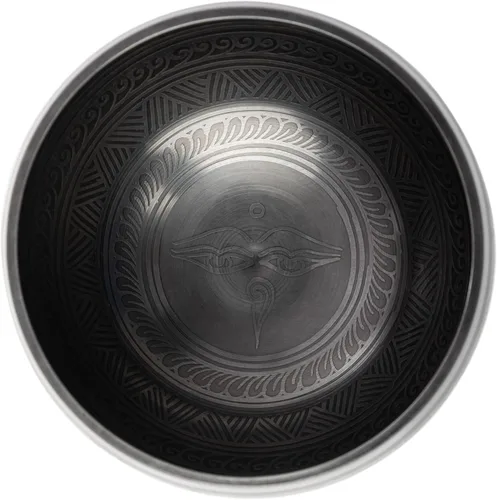 Vista 4 de HIMALAYAN BAZAAR - Juego de cuencos tibetanos de 4 pulgadas, fácil de tocar, auténtico, hecho a mano para meditación, sonido de 7 chakras, curación