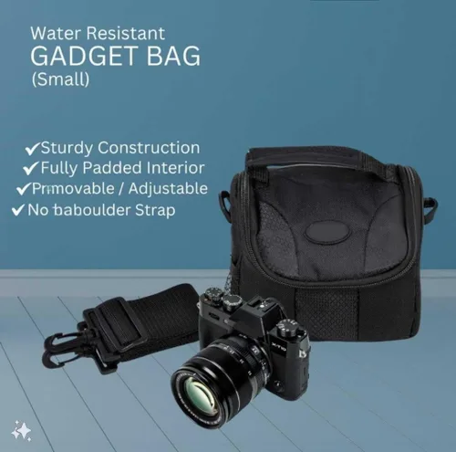 Vista 7 de eCostConnection Pequeña bolsa acolchada para cámara con correa para el hombro - Estuche compacto para cámara DSLR y sin espejo, funda protectora