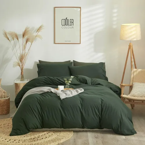 Vista 10 de MKXI Plaid Duvet Cover Twin Soft Grid Bedding Set 100% Cotton Plaid Bedding Geometric Comferter Cover with 2 Pillowcases Checkered Pattern Bedding