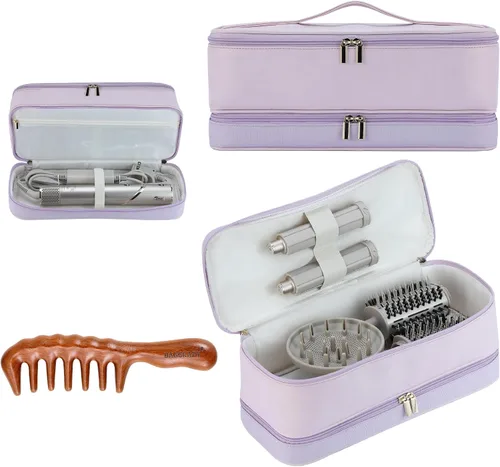BAGCRAZY - Funda de viaje para Shark FlexStyle y Dyson Airwrap, color morado Púrpura