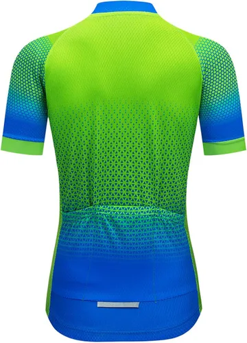 Vista 2 de Hotlion Camiseta de ciclismo para mujer, ropa de bicicleta para carretera, MTB CU66