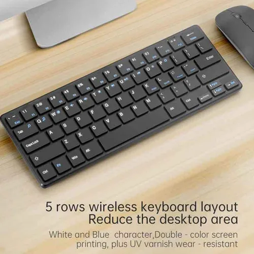Vista 5 de Teclado y ratón, receptor USB 2.4G teclado conjunto teclado y accesorios de computadora