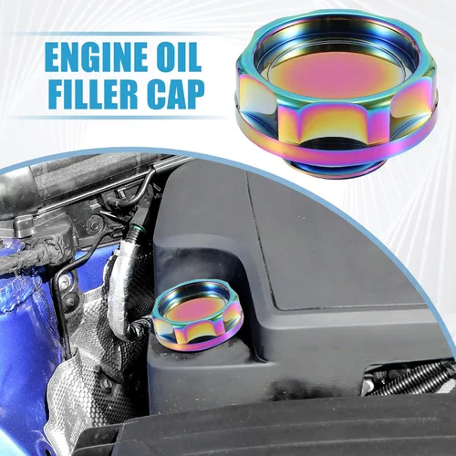 Vista 2 de Tapa de llenado de aceite para motor, cubierta del tanque modificado para motor Honda Serie B para motor Honda Serie D Multicolor
