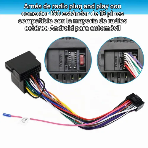 Vista 5 de Adaptador de arnés de cableado estéreo para Hyundai Kia