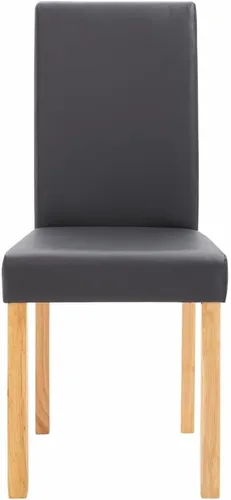 Vista 4 de Sillas de comedor, silla de comedor con respaldo, silla de comedor de piel sintética adecuada para comidas diarias o eventos especiales, como