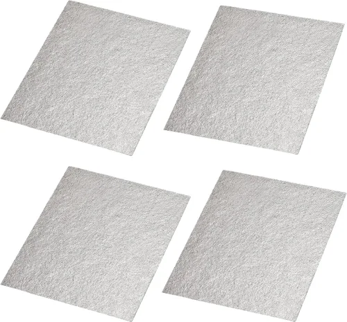 uxcell Cubierta de guía de ondas para horno de microondas, placa de mica, placa de aislamiento, kit de reparación de 3.9 x 4.7 pulgadas, 4 piezas