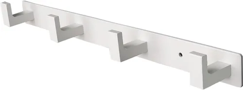 Vista 8 de Perchero, 3 Ganchos Triples de Acero Inoxidable Resistente, Ganchos de Pared Montados en la Pared, Barra de Ganchos Rústica para Ropa/Llaves