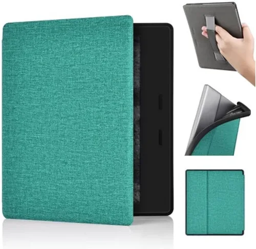 Vista 15 de Funda para Kindle Oasis de 7 pulgadas, 10ª generación, versión 2019 [modelo No: S8IN40] con correa de mano y apagado y encendido automático, fundas