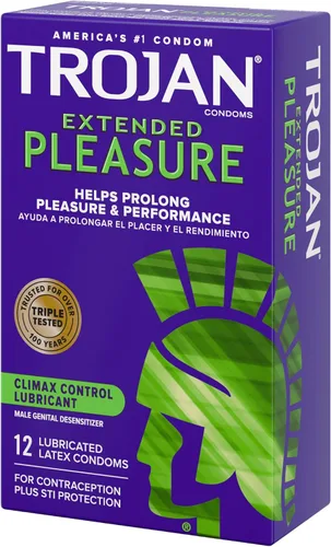 Vista 10 de TROJAN Condones de placer extendido, condones TROJAN 12