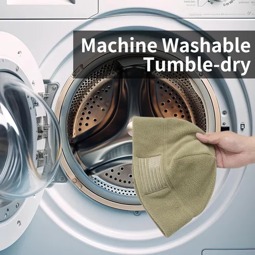 Vista 5 de Gorra de reloj de forro polar con bandera estadounidense, gorro táctico militar para múltiples estaciones de Estados Unidos, gorro cálido de invierno