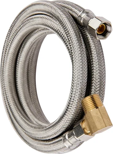 Vista 6 de EFIELD Accesorios para electrodomésticos Manguera para lavavajillas con codo FGH de 90 grados, longitud de 4 pies, línea de suministro de agua
