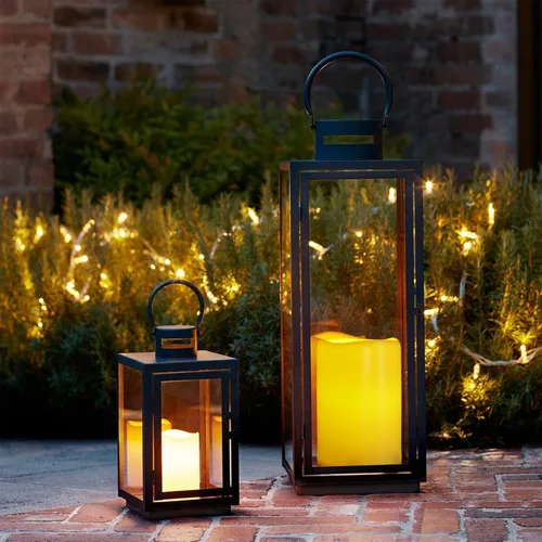 Vista 6 de Vela extra grande sin llama de 6 x 9 pulgadas para exteriores con temporizador automático de 6 horas, vela LED impermeable a pilas para linterna