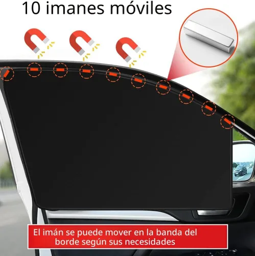 Vista 4 de Cortinas parasol para ventanilla lateral de automóvil, cortinas de privacidad; bloquean la luz al 100% para amamantar, tomar una siesta, cambiarse
