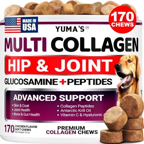 Vista 8 de YUMA'S Masticables calmantes avanzados para perros – Masticables calmantes para perros de cáñamo – 71 golosinas – Golosinas para aliviar la ansiedad