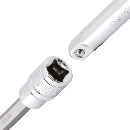 Vista 4 de EMENTOL 12 piezas 3/8" de transmisión Extra Largo Juego de enchufes de brocas torx, CR-V, acero S2, juego de enchufes de brocas de estrella de 5.9