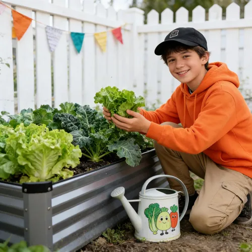 Vista 104 de GARDMAX 2x2x1FT Galvanized Round Raised Garden Bed Kit, Metal Planter Boxes Outdoor with Easy Assembly, Large Garden Bed for Vegetables, Fruits