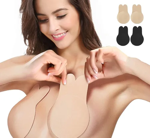 Zacca Sujetador adhesivo, cinta de levantamiento de senos, brasier invisible sin pezones, fundas adhesivas