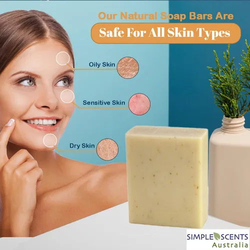 Vista 4 de Simple Scents Australia Barras de jabón natural aromáticas de almendras (12 barras), 3.5 onzas, barras de jabón hidratantes francesas de triple