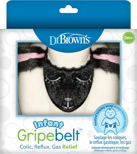 Vista 19 de Dr. Brown's Banda térmica para el vientre de Gripebelt para bebé, calma la barriga del bebé con suave calor y compresión, panda, 0 meses