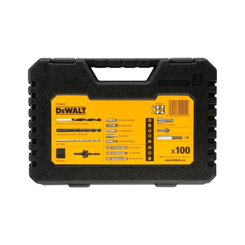 Vista 2 de DEWALT Juego de brocas mixtas (100 piezas), DT71563-QZ