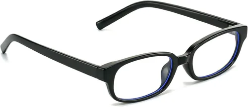 Vista 5 de HJSTES Retro Clear Rectangle Glasses for Women Men Fake Blue Light Blocking Lens Narrow Frame Non Prescription Eyeglasses