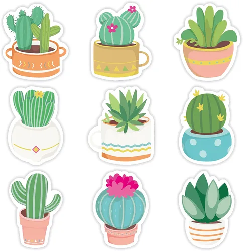 27 piezas de notas adhesivas de cactus, notas autoadhesivas de cactus, notas adhesivas para suculentas, juego de blocs de notas autoadhesivas para