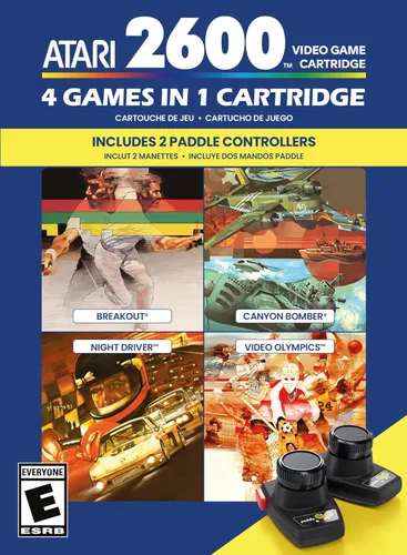 Vista 3 de 4 in 1 Game Cartridge with Paddle Pack Atari 2600+