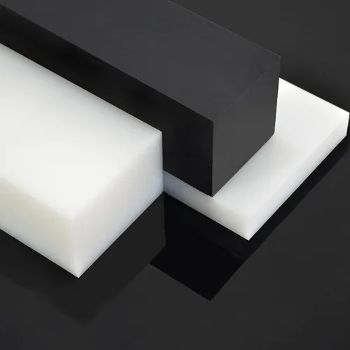 Vista 2 de UHMW - Bloque de golpeo de polietileno de peso molecular ultra alto rectangular, bloques de plástico sólido para mecanizado, mejoras del hogar