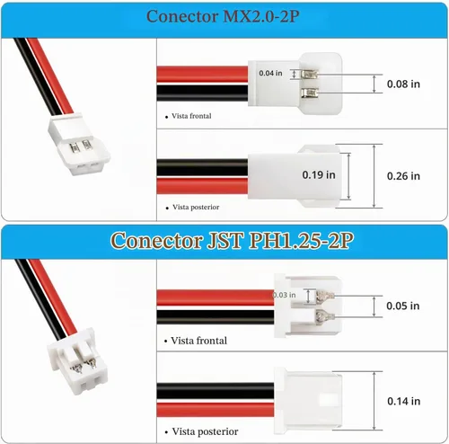 Vista 6 de 2 baterías Lipo de 3.7 V, batería recargable de polímero de litio de 150 mAh para helicópteros RC Plane Drone todos los modelos y juguetes