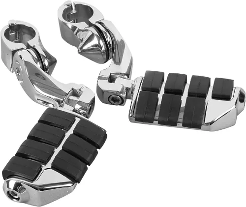 Vista 10 de XFMT - Estribos de color negro mate para motocicleta, 1.25 pulgadas, incluye kit de montaje